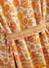 Vestido estilo kimono bohemio con cinturón Ashanti para mujer